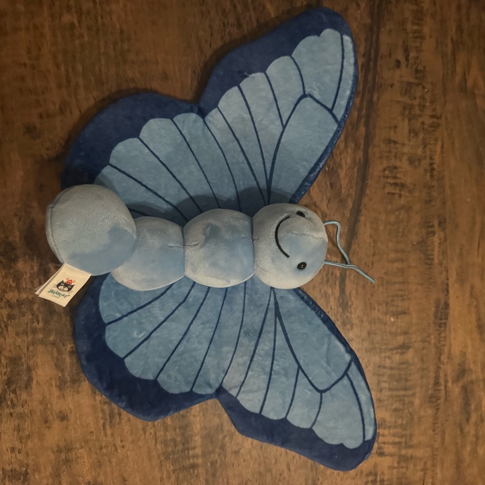 Jellycat of London Iris Breezy Butterfly Iris Blue Plush Stuffed Animal Retired